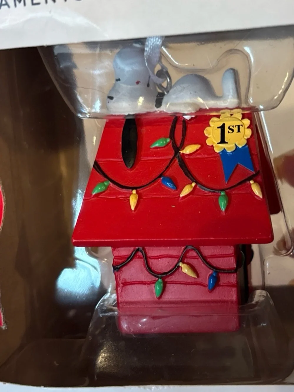 Hallmark Snoopy and Charlie Brown Peanuts Christmas Ornaments Lot of 2 New